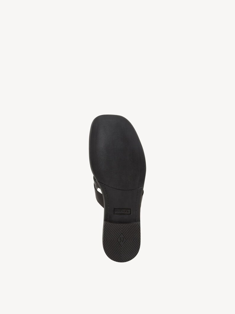 le cuir de la mule - noire 1-27103-42-001 acheter tamaris mules en ligne