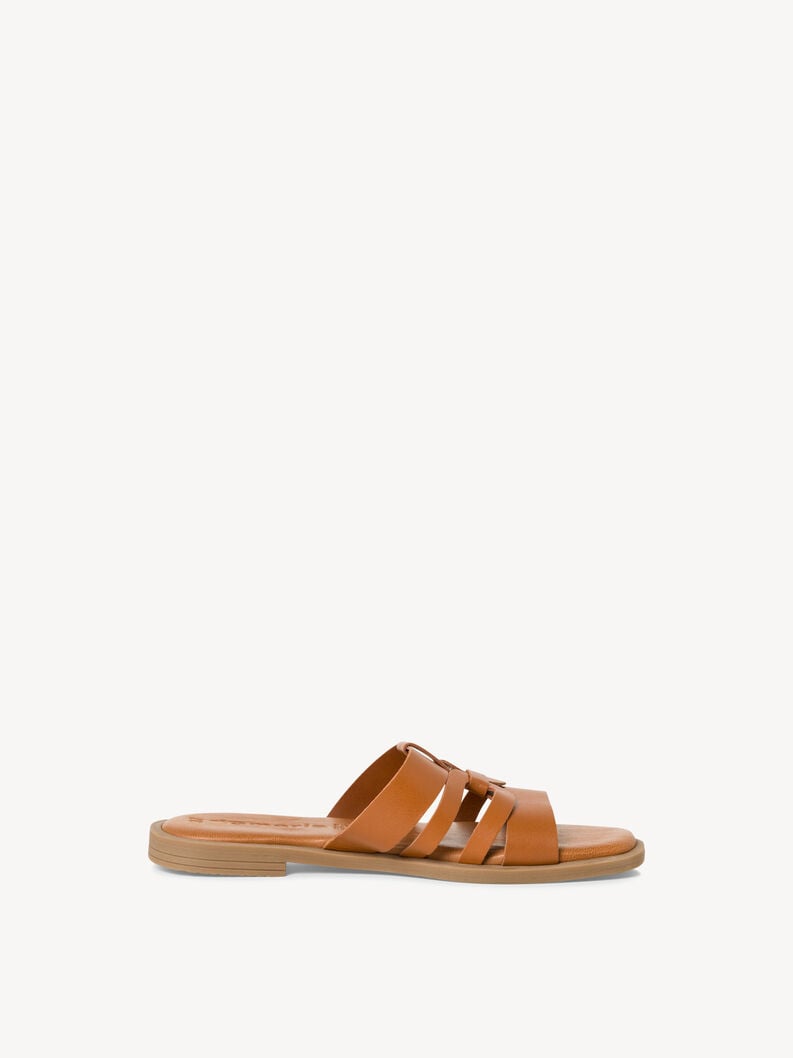 cuir de mule marron 1-27103-42-455 acheter tamaris mules en ligne