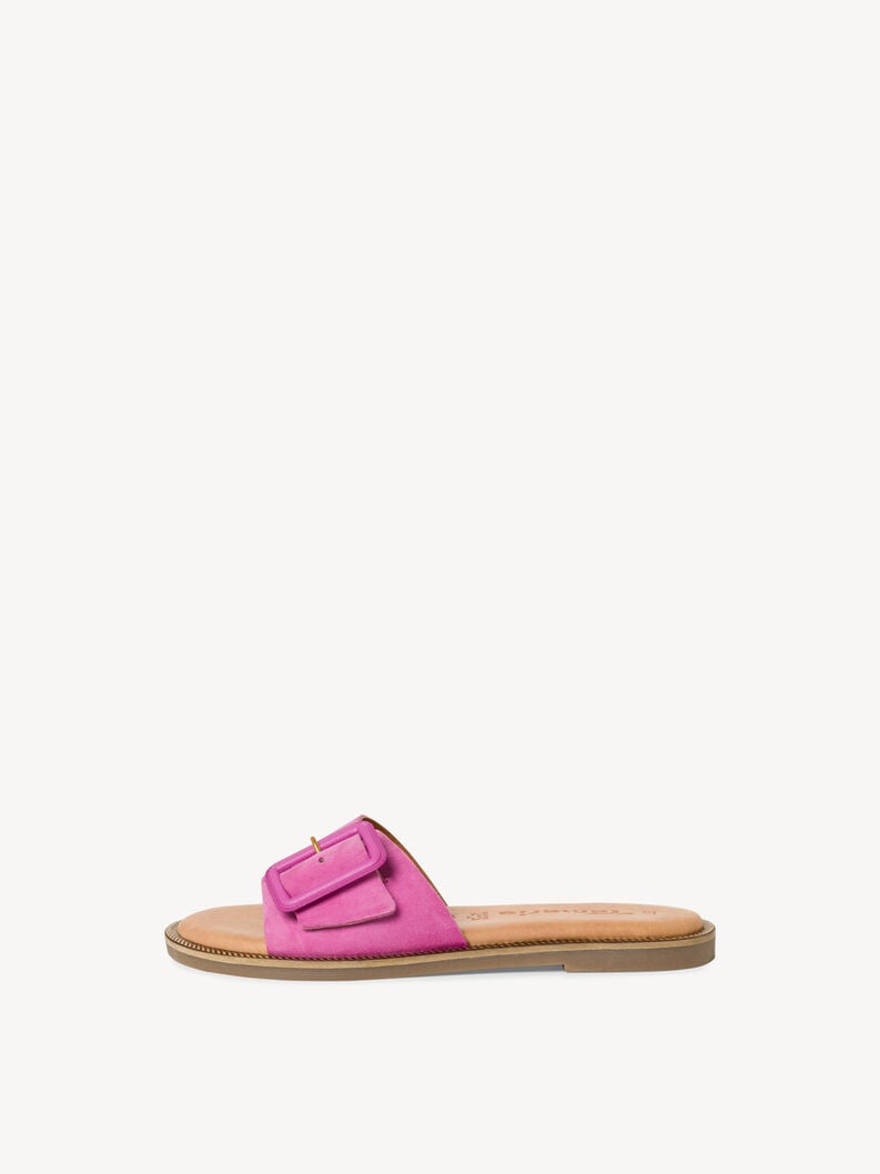 cuir de mule rose 1-27105-42-510 acheter tamaris mules en ligne