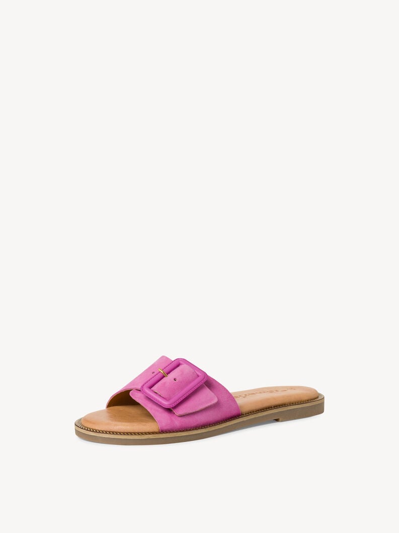 cuir de mule rose 1-27105-42-510 acheter tamaris mules en ligne