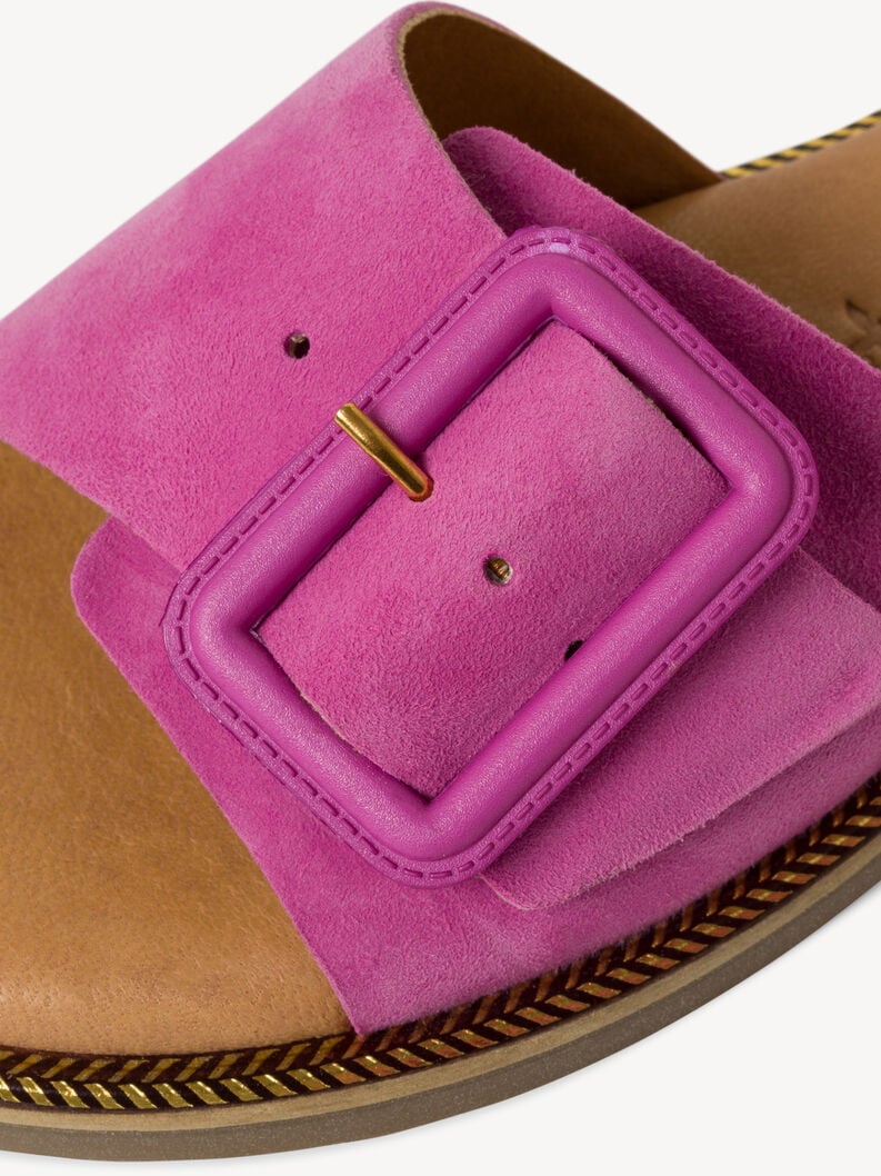 cuir de mule rose 1-27105-42-510 acheter tamaris mules en ligne