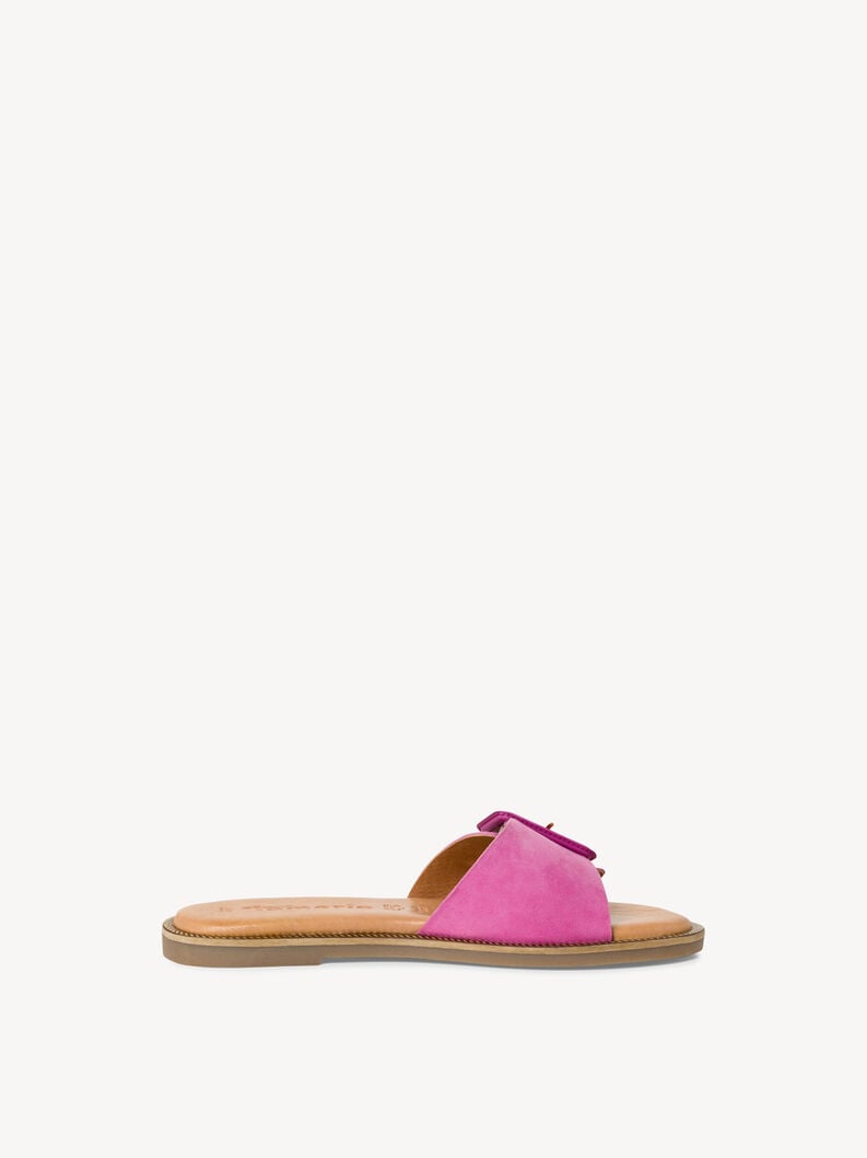 cuir de mule rose 1-27105-42-510 acheter tamaris mules en ligne