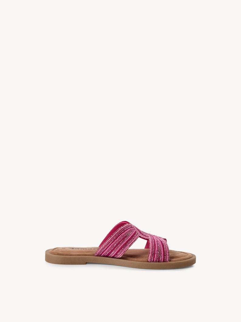 cuir de mule rose 1-27113-42-523 acheter tamaris mules en ligne