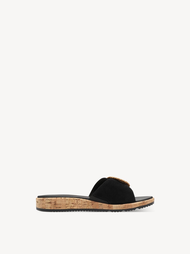 le cuir de la mule - noire 1-27123-44-001 acheter tamaris mules en ligne