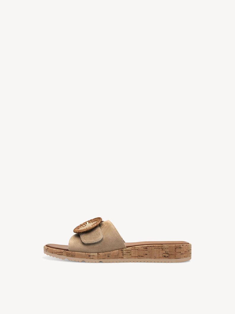cuir de mule marron 1-27123-44-435 acheter tamaris mules en ligne