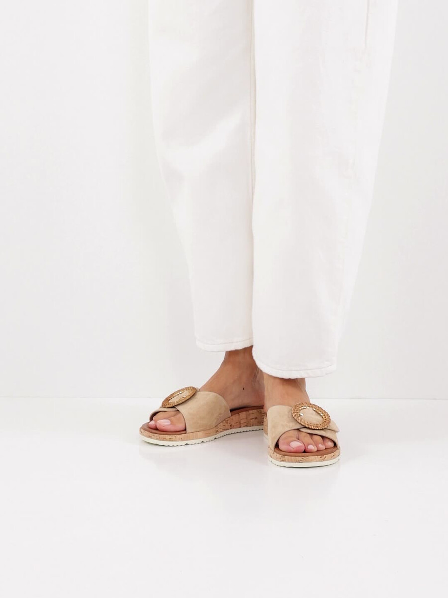 cuir de mule marron 1-27123-44-435 acheter tamaris mules en ligne
