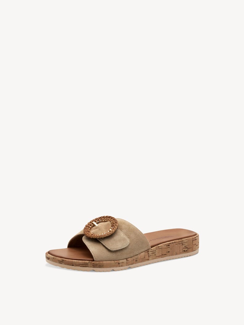 cuir de mule marron 1-27123-44-435 acheter tamaris mules en ligne