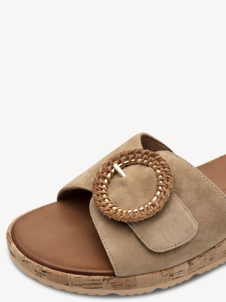 cuir de mule marron 1-27123-44-435 acheter tamaris mules en ligne