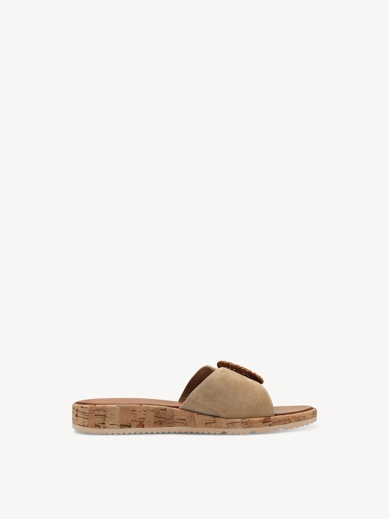 cuir de mule marron 1-27123-44-435 acheter tamaris mules en ligne