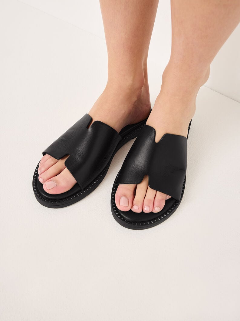 le cuir de la mule - noire 1-27135-42-001 acheter tamaris mules en ligne