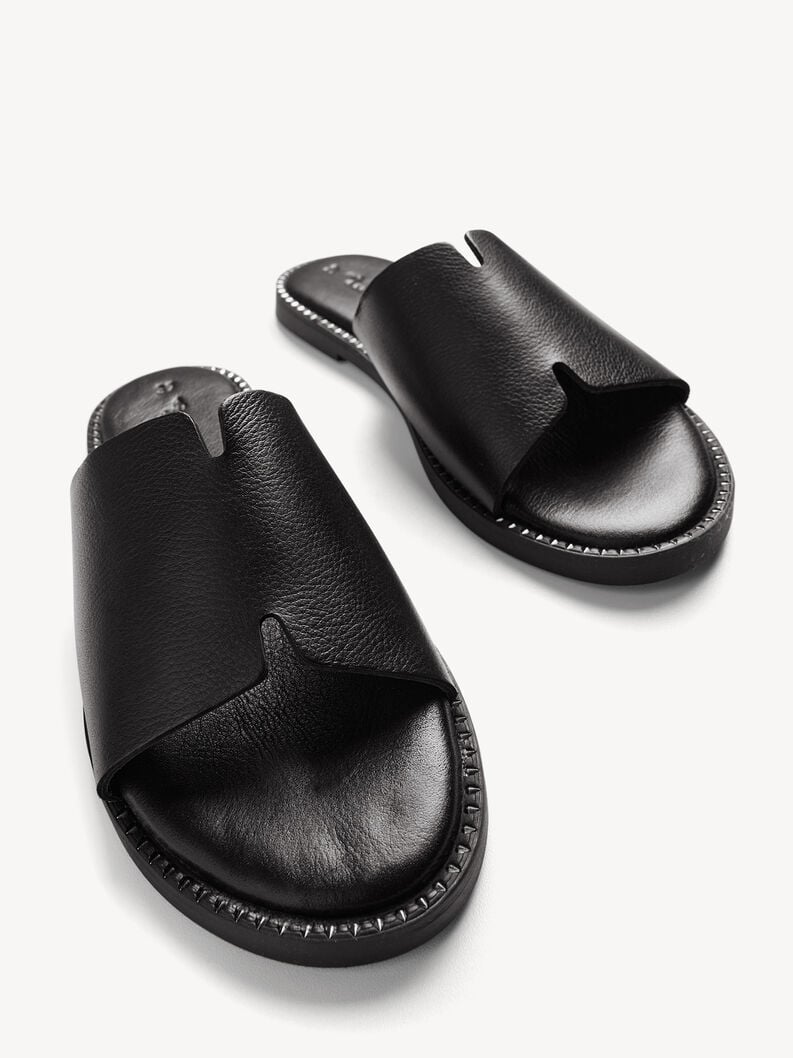 le cuir de la mule - noire 1-27135-42-001 acheter tamaris mules en ligne