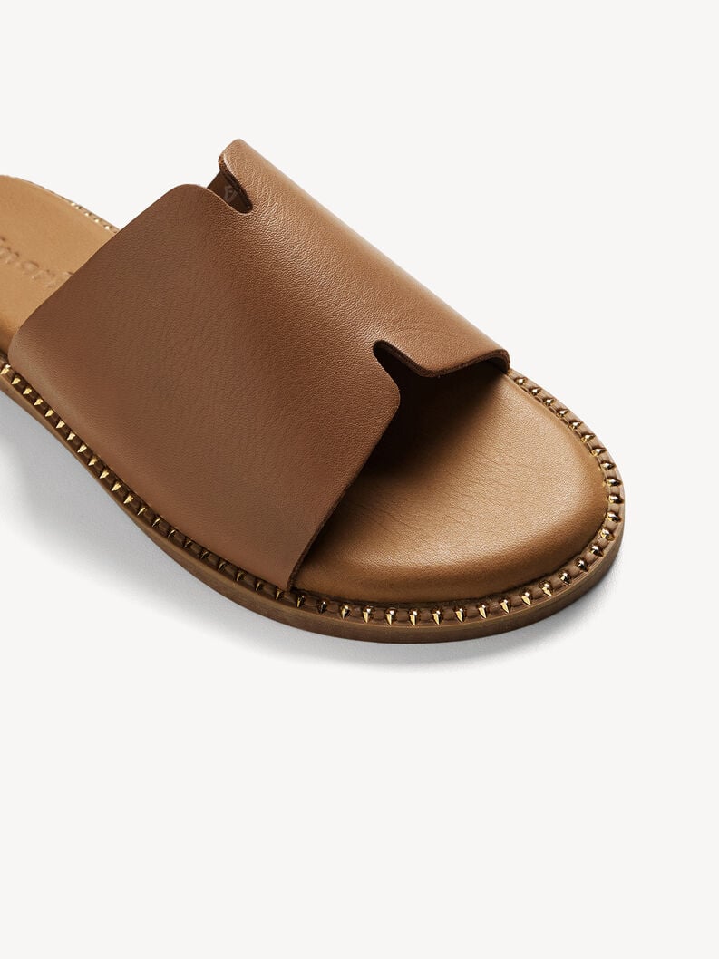 cuir de mule marron 1-27135-42-305 acheter tamaris mules en ligne