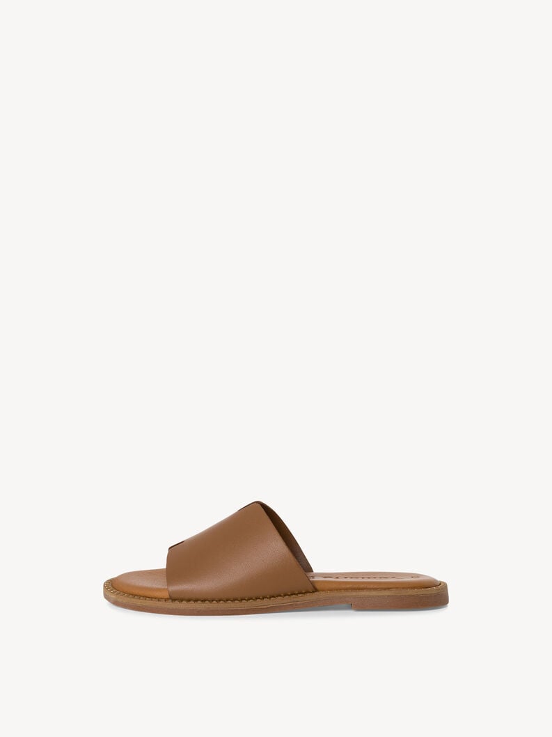 cuir de mule marron 1-27135-42-305 acheter tamaris mules en ligne