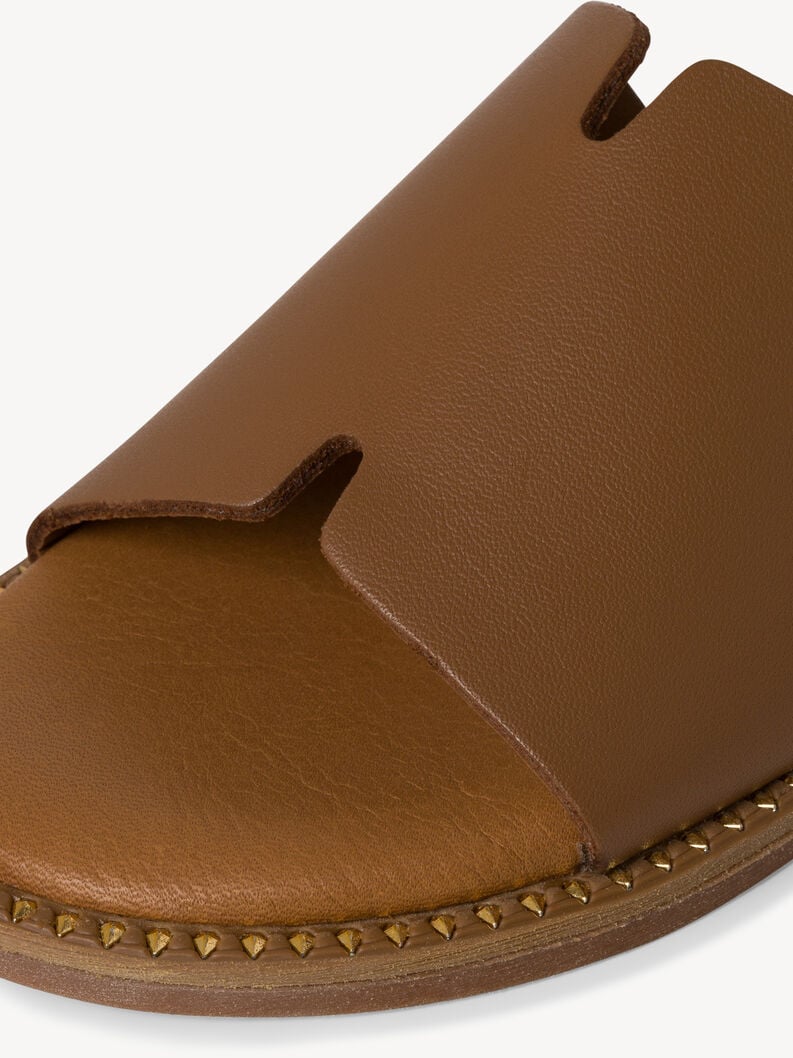 cuir de mule marron 1-27135-42-305 acheter tamaris mules en ligne