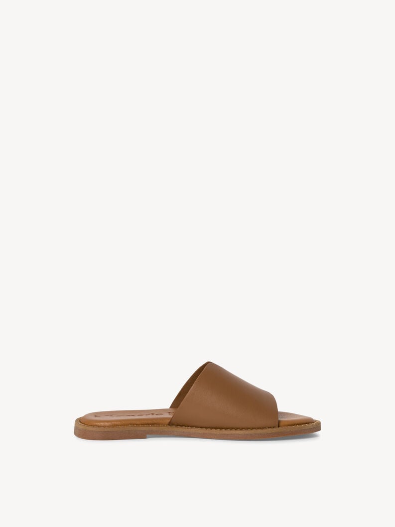 cuir de mule marron 1-27135-42-305 acheter tamaris mules en ligne