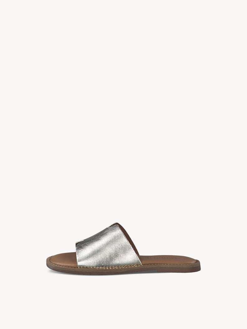 cuir de mule or 1-27135-42-933 acheter tamaris mules en ligne
