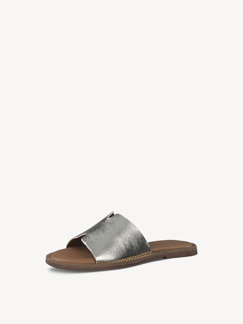 cuir de mule or 1-27135-42-933 acheter tamaris mules en ligne