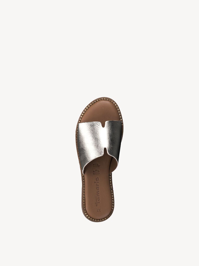 cuir de mule or 1-27135-42-933 acheter tamaris mules en ligne