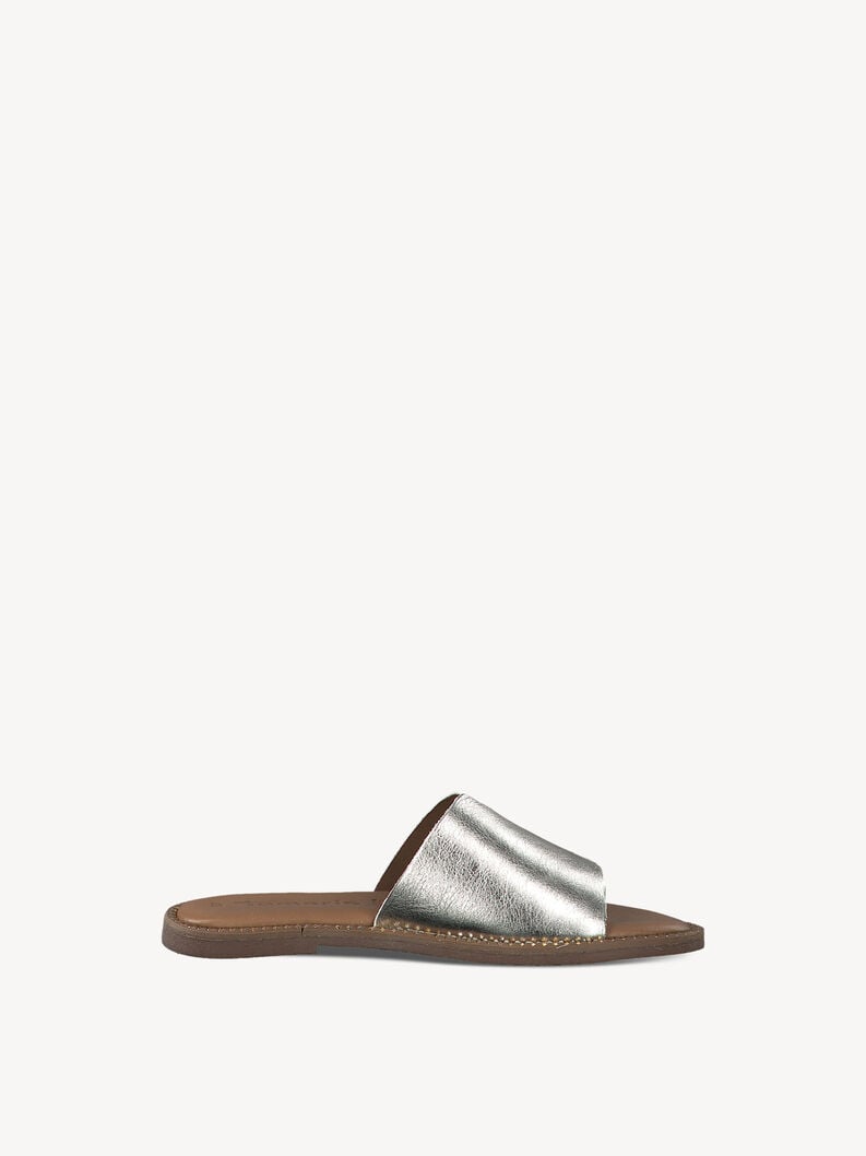 cuir de mule or 1-27135-42-933 acheter tamaris mules en ligne
