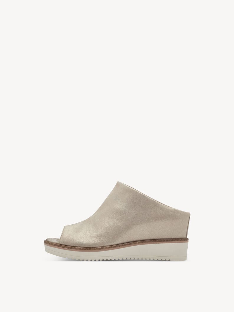 cuir de mule beige 1-27200-42-179 acheter tamaris mules en ligne