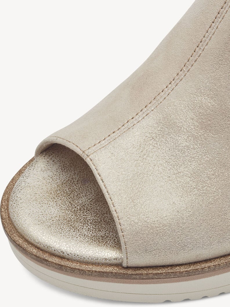 cuir de mule beige 1-27200-42-179 acheter tamaris mules en ligne