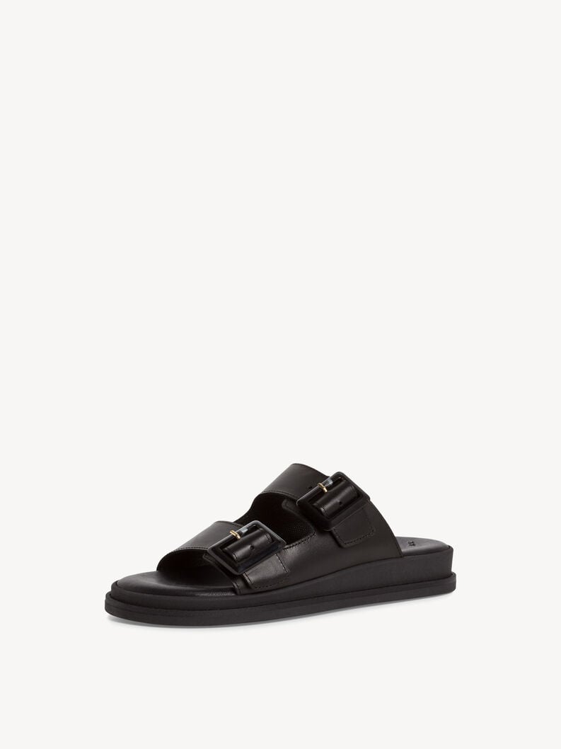 le cuir de la mule - noire 1-27207-42-003 acheter tamaris mules en ligne