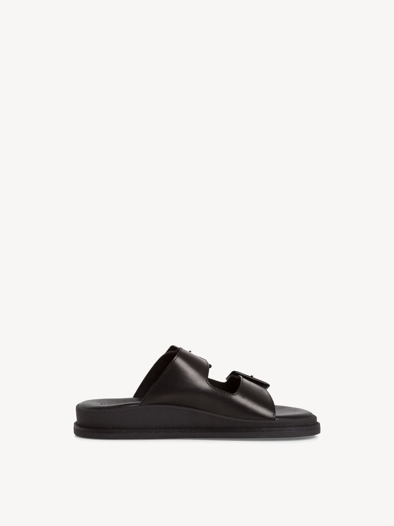 le cuir de la mule - noire 1-27207-42-003 acheter tamaris mules en ligne
