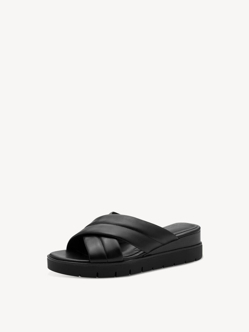 le cuir de la mule - noire 1-27233-44-001 acheter tamaris mules en ligne
