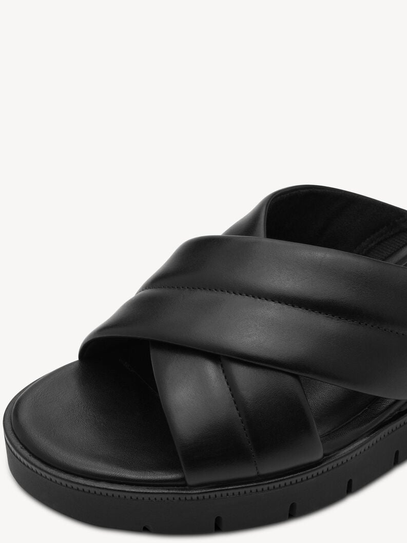 le cuir de la mule - noire 1-27233-44-001 acheter tamaris mules en ligne
