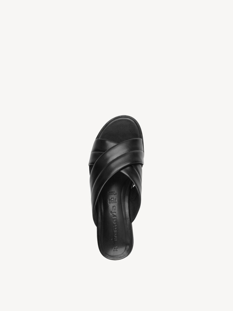 le cuir de la mule - noire 1-27233-44-001 acheter tamaris mules en ligne