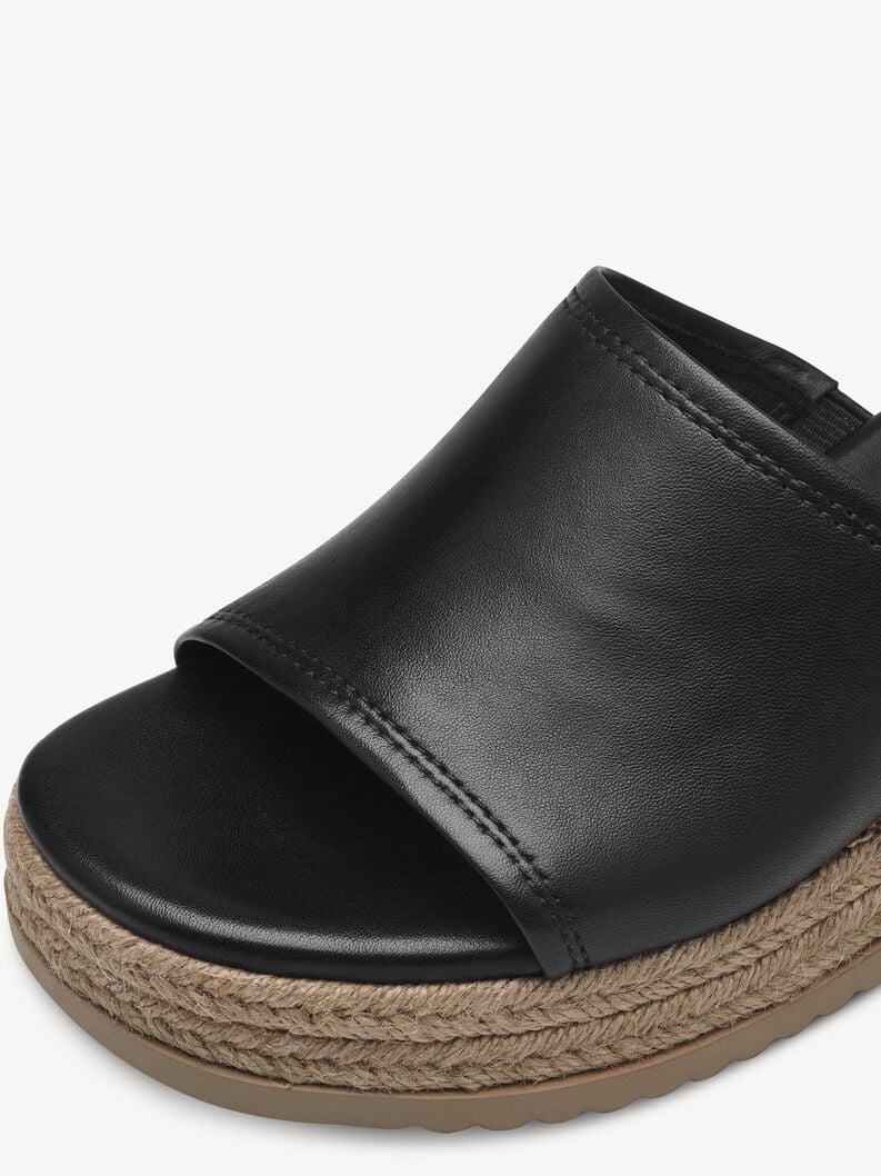 le cuir de la mule - noire 1-27238-42-001 acheter tamaris mules en ligne
