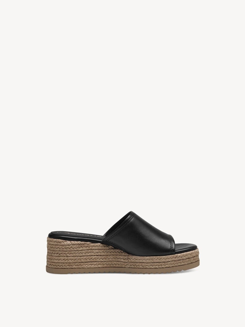 le cuir de la mule - noire 1-27238-42-001 acheter tamaris mules en ligne