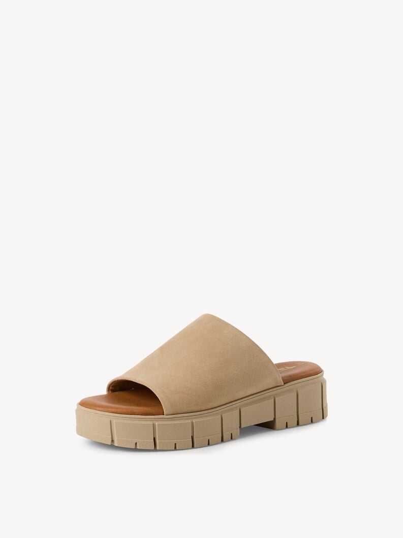 cuir de mule marron 1-27252-42-436 acheter tamaris mules en ligne