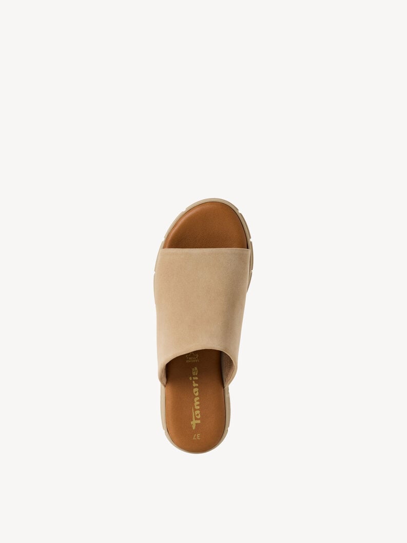 cuir de mule marron 1-27252-42-436 acheter tamaris mules en ligne