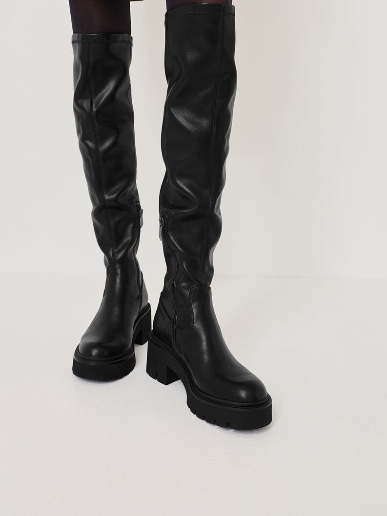 overknee bottes - noir 1-25621-43-001 acheter tamaris overknee bottes en ligne
