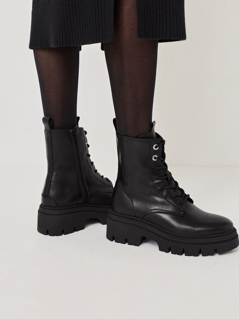 cuir chausson - noir 1-25209-45-003 acheter tamaris bottines en ligne