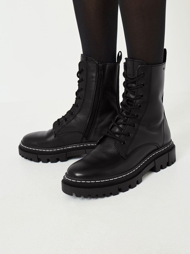 cuir chausson - noir 1-25276-41-003 acheter tamaris bottines en ligne