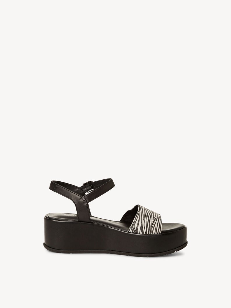 en cuir à talons hauts sandales - noir 1-28020-42-086 acheter tamaris sandales en ligne