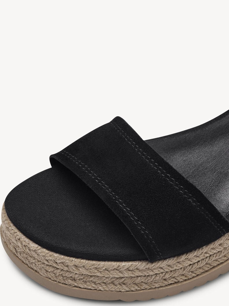 en cuir à talons hauts sandales - noir 1-28061-42-001 acheter tamaris sandales en ligne
