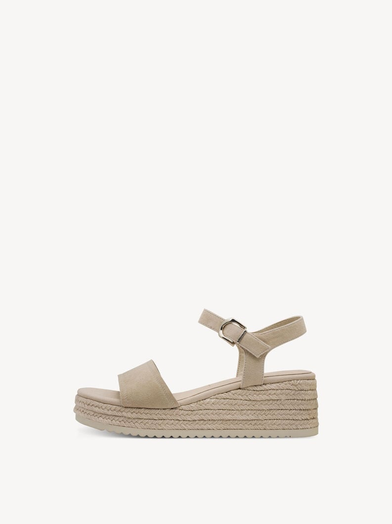 en cuir à talons hauts sandales - beige 1-28061-42-400 acheter tamaris sandales en ligne