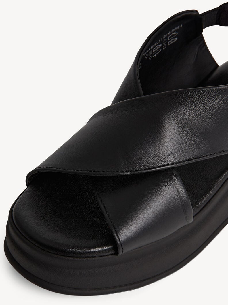 en cuir à talons hauts sandales - noir 1-28303-44-001 acheter tamaris sandales en ligne