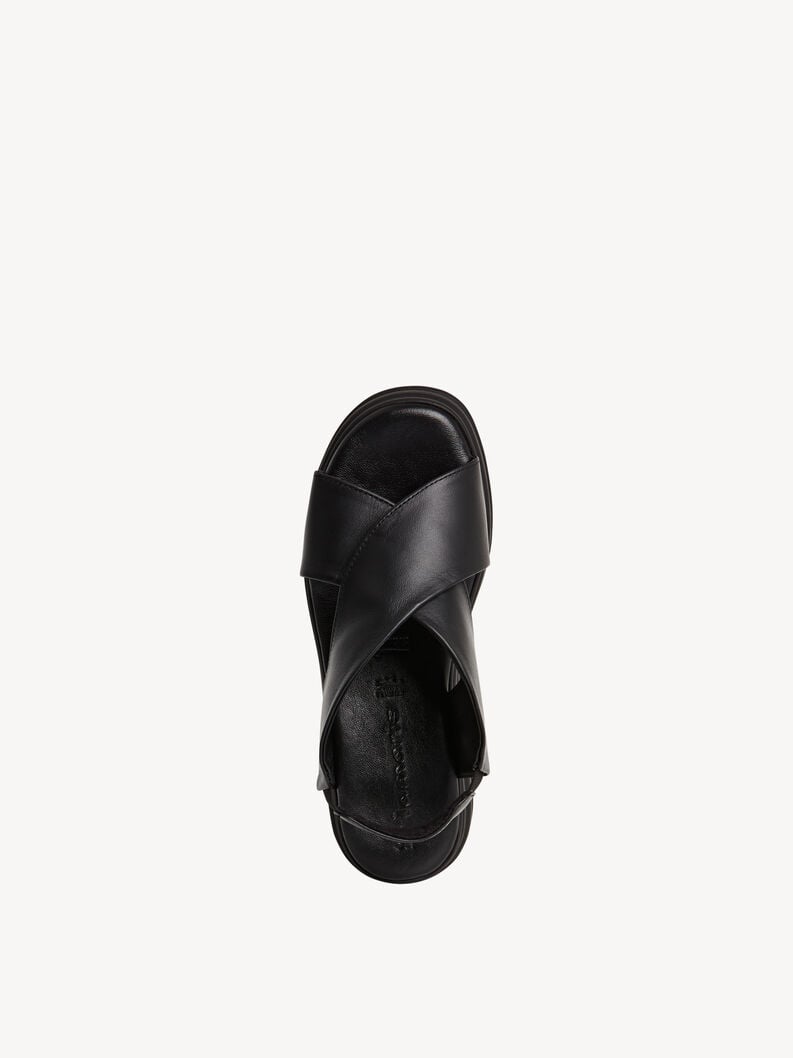 en cuir à talons hauts sandales - noir 1-28303-44-001 acheter tamaris sandales en ligne