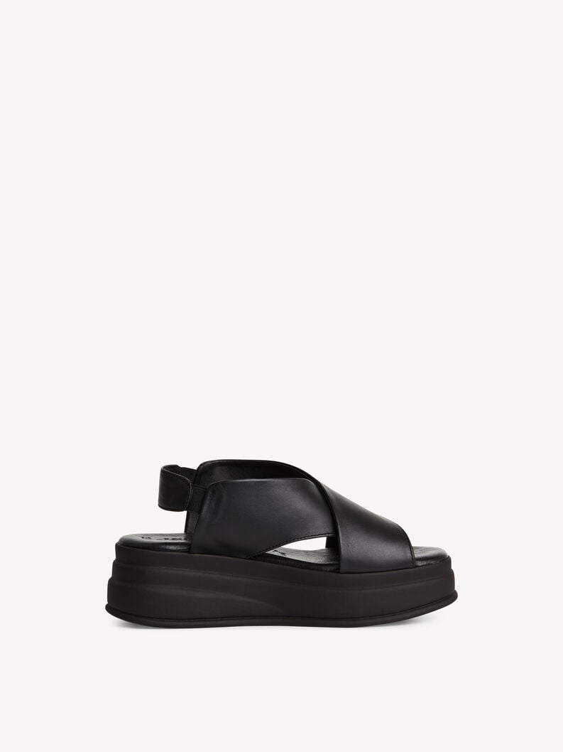 en cuir à talons hauts sandales - noir 1-28303-44-001 acheter tamaris sandales en ligne