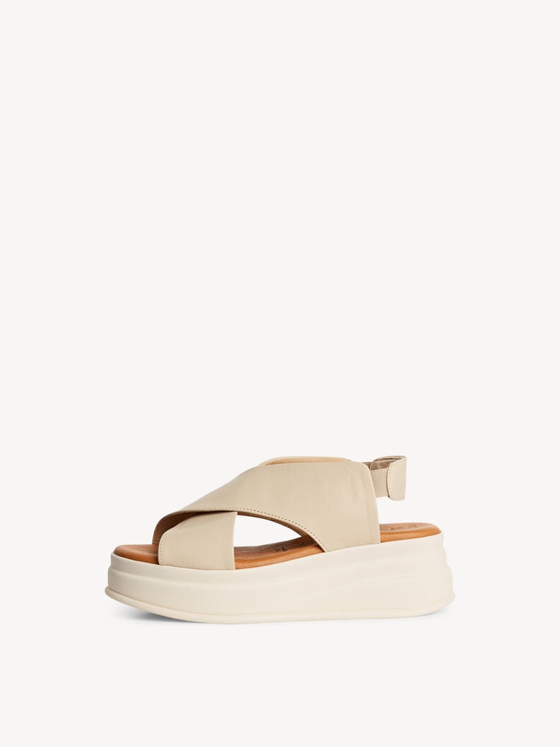 en cuir à talons hauts sandales - beige 1-28303-44-418 acheter tamaris sandales en ligne