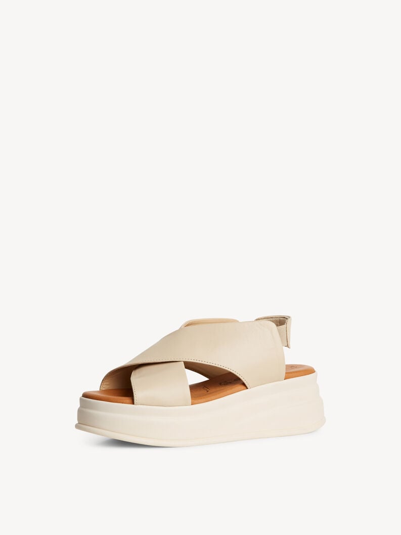 en cuir à talons hauts sandales - beige 1-28303-44-418 acheter tamaris sandales en ligne