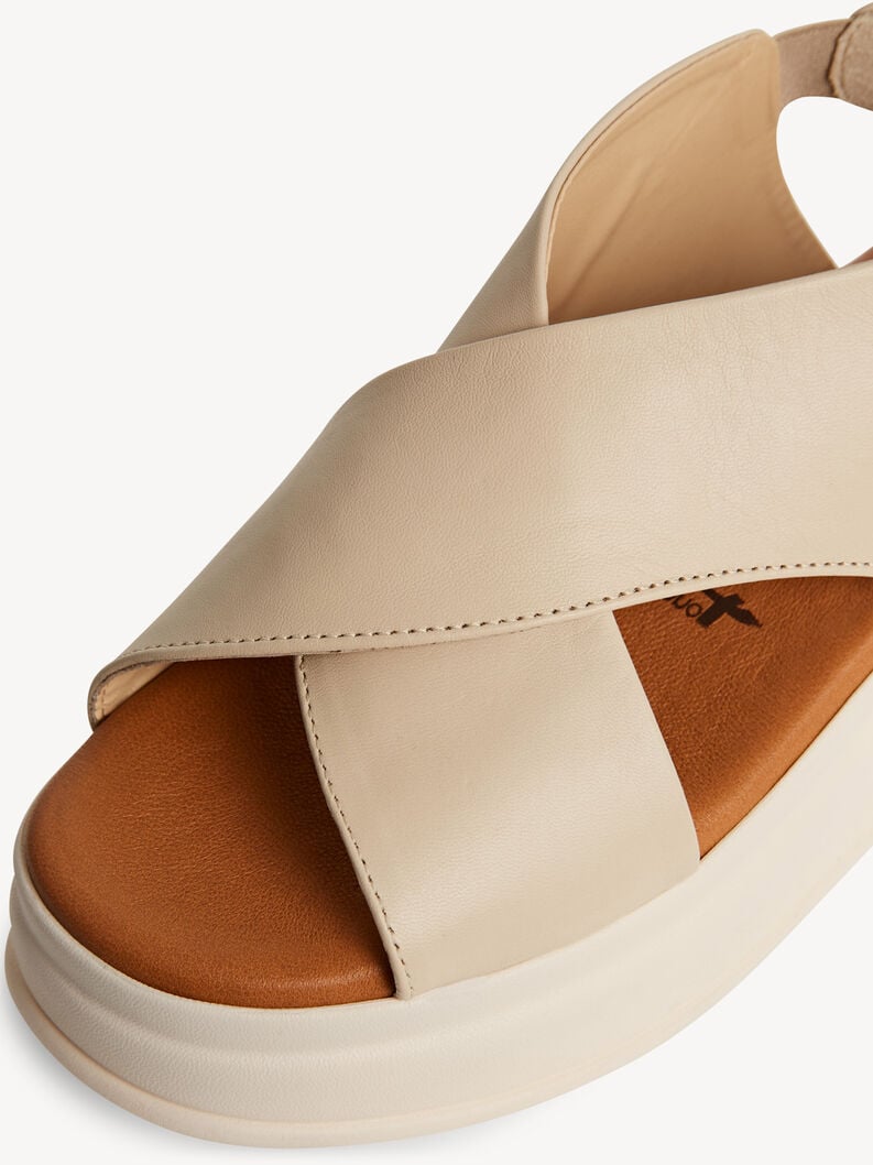 en cuir à talons hauts sandales - beige 1-28303-44-418 acheter tamaris sandales en ligne