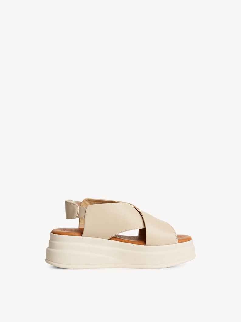en cuir à talons hauts sandales - beige 1-28303-44-418 acheter tamaris sandales en ligne