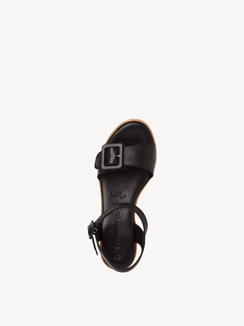en cuir à talons hauts sandales - noir 1-28310-44-001 acheter tamaris sandales en ligne