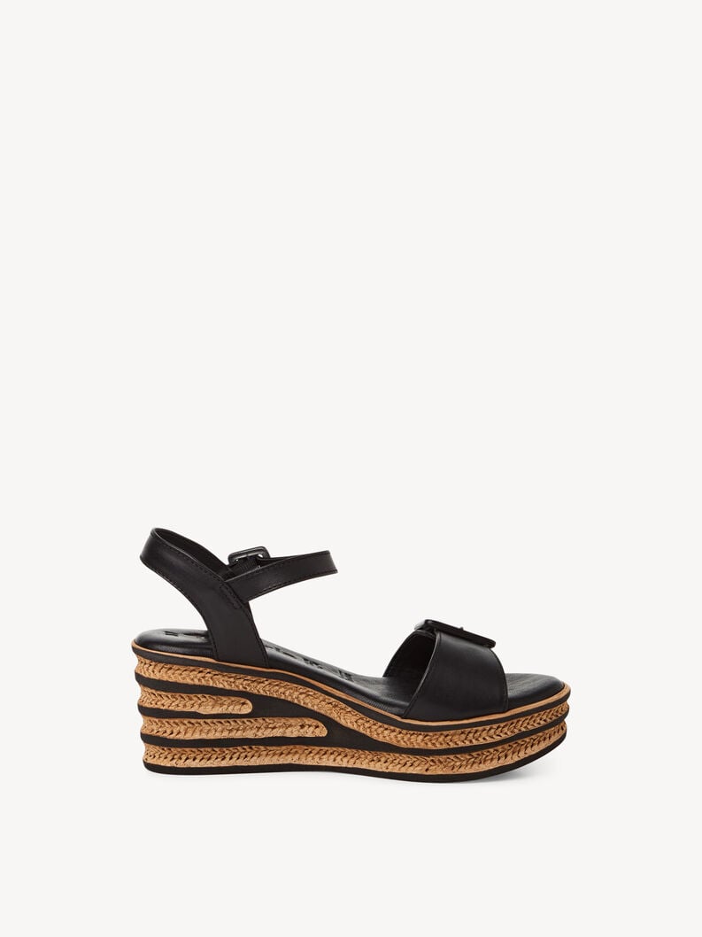 en cuir à talons hauts sandales - noir 1-28310-44-001 acheter tamaris sandales en ligne