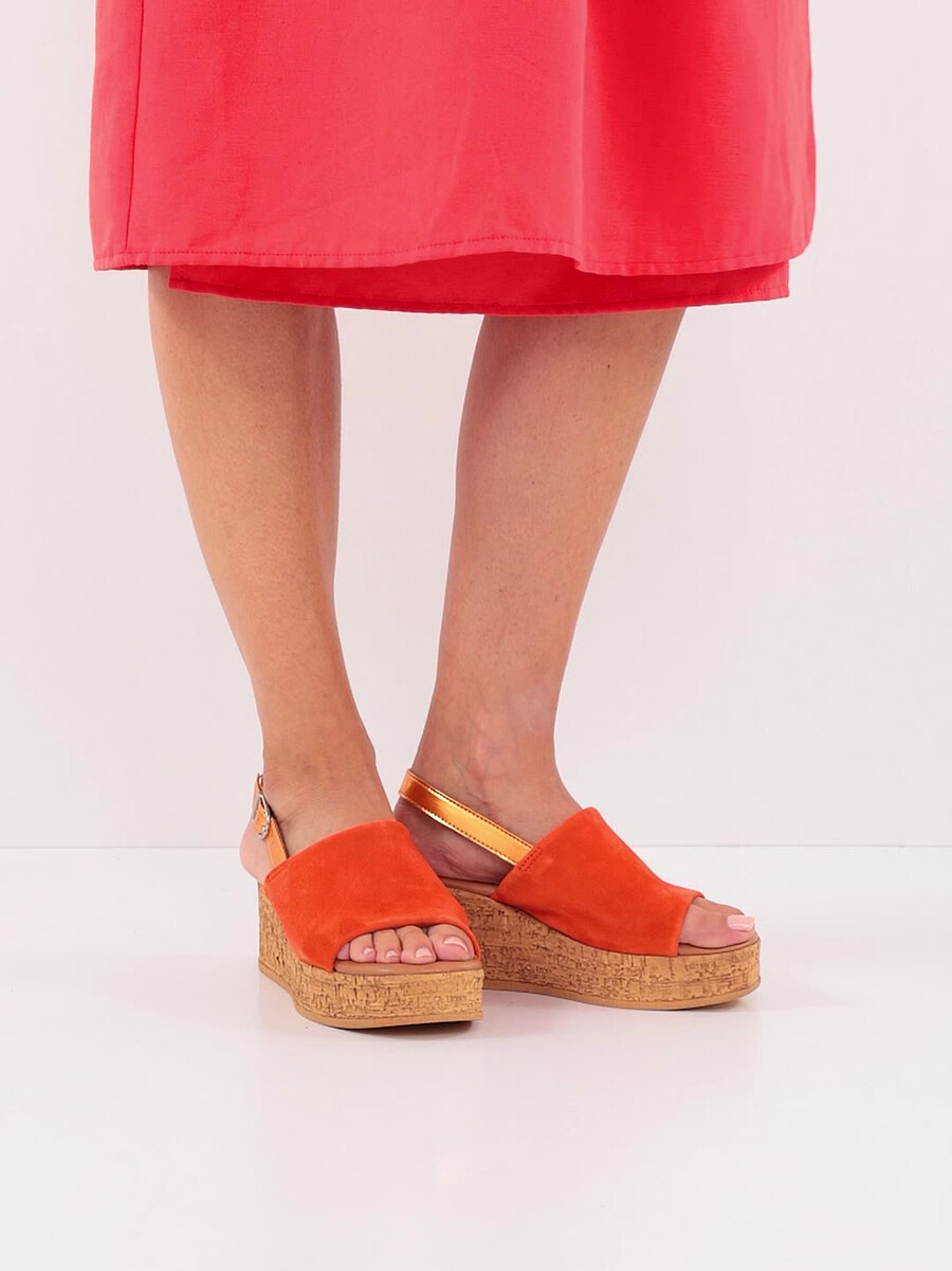 en cuir à talons hauts sandales - orange 1-28393-42-606 acheter tamaris sandales en ligne